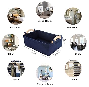Amazon.com - Rectangle Navy Blue, Soft Decorative Nursery